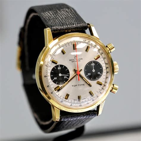 1965 Breitling Top Time Chronograph Watch 